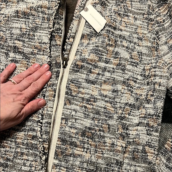 Dolan by Anthropologie Gray, White, Beige Knit Cardigan / Blazer Jacket size XS - Picture 8 of 16